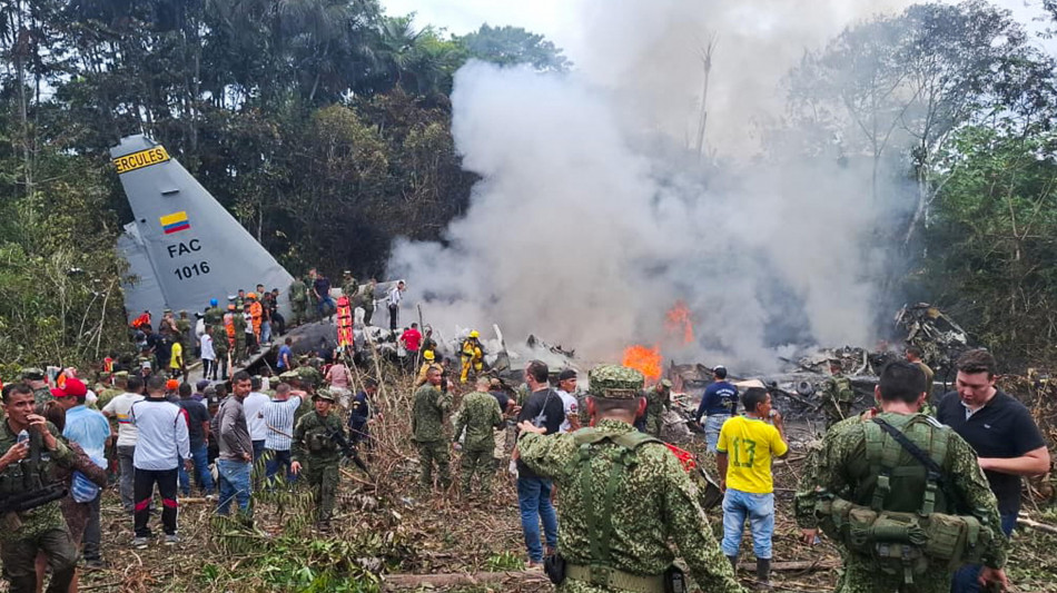  Aereo militare precipita in Colombia, 8 morti e oltre 80 feriti 