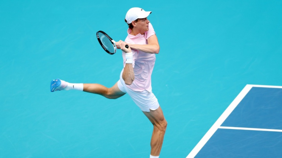  Implacable Sinner overpowers Lehecka to win Miami Open 