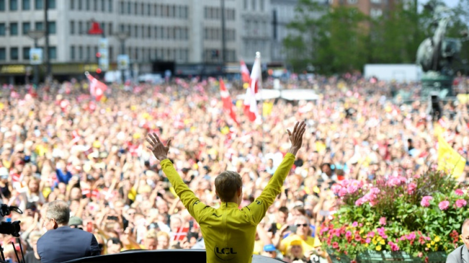 Tour de France winner Vingegaard given hero's welcome in Copenhagen