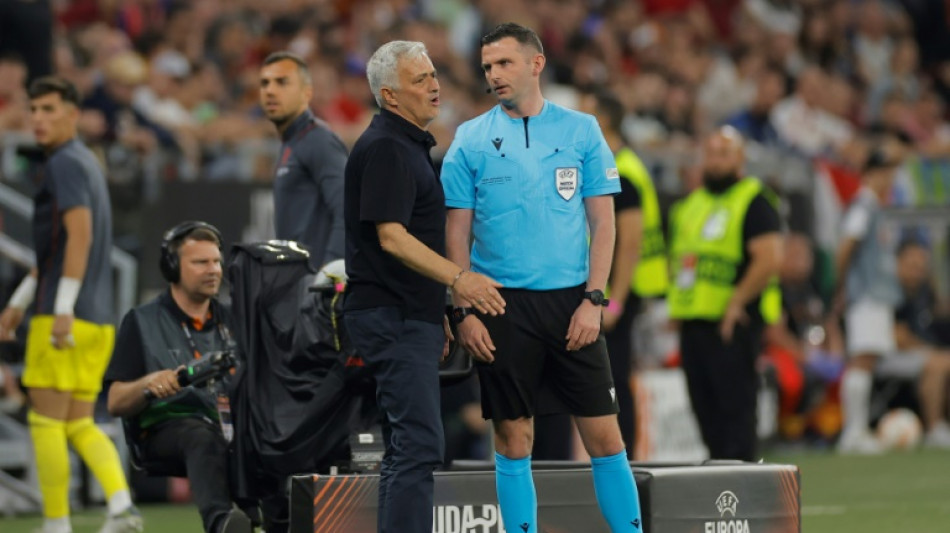 UEFA charges Mourinho for Europa League final referee abuse