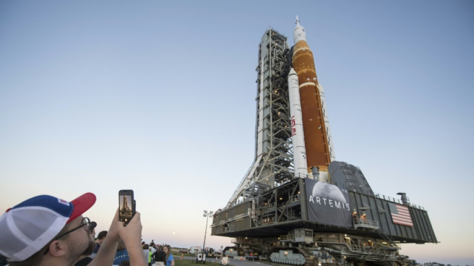 Ultime r&eacute;p&eacute;tition g&eacute;n&eacute;rale ce week-end pour la fus&eacute;e lunaire de la Nasa