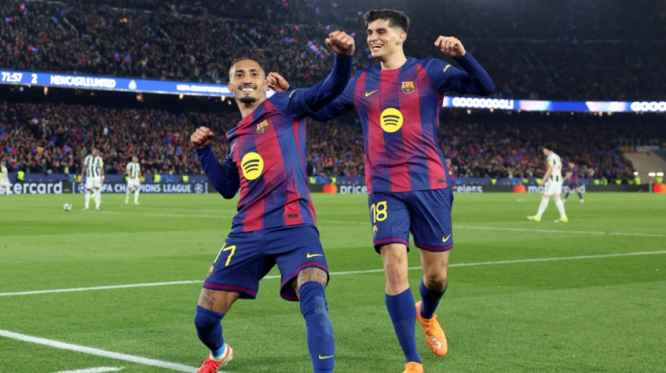  Barcelona demolish Newcastle 7-2 to reach Champions League quarters 