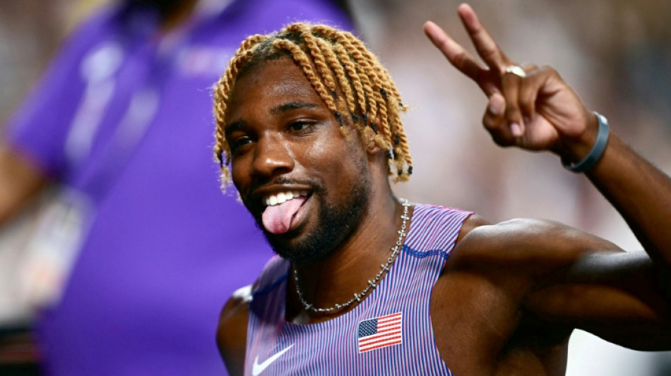  'World's fastest anime fan' Lyles in element at Tokyo worlds 