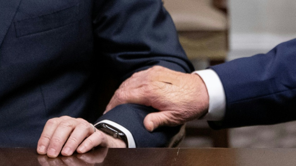 Pflaster an Trumps Hand: Wei&szlig;es Haus nennt wieder H&auml;ndesch&uuml;tteln als Grund