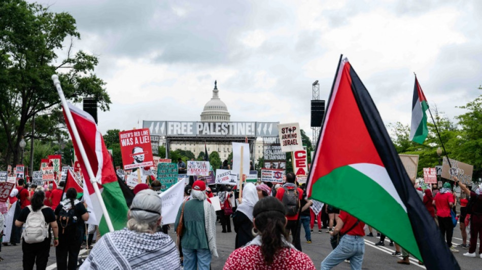 Des milliers de manifestants anti-Netanyahu avant son discours au Congr&egrave;s am&eacute;ricain