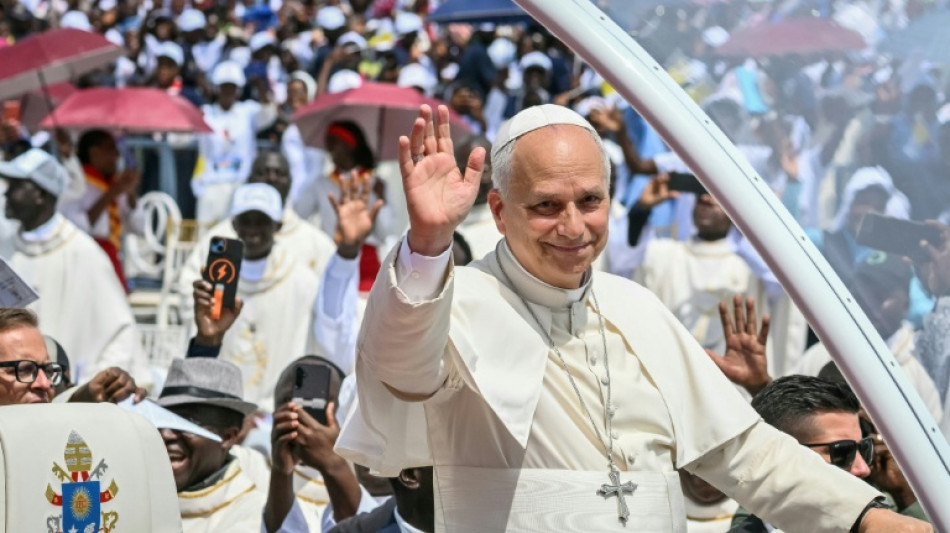  Pope Leo blasts 'exploitation' on visit to resource-rich Angola  