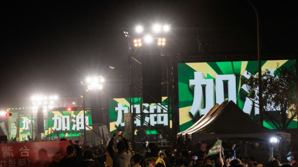 &Uacute;ltimos m&iacute;tines de campa&ntilde;a en la v&iacute;spera de unas presidenciales cruciales en Taiw&aacute;n