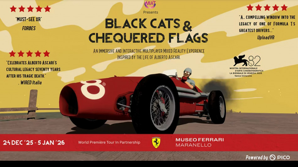  "Black cats & chequered flags", la vita di Ascari 'corre' al museo Ferrari di Maranello 