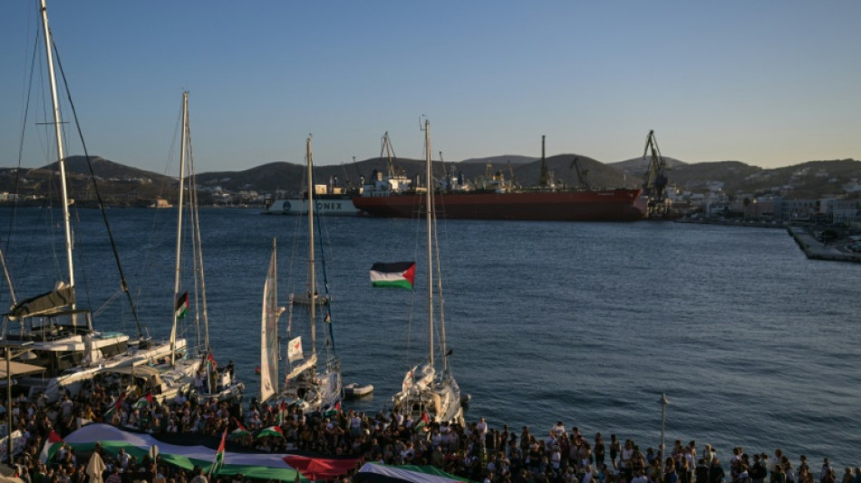  Two ships set sail from Greece to join Gaza aid flotilla 