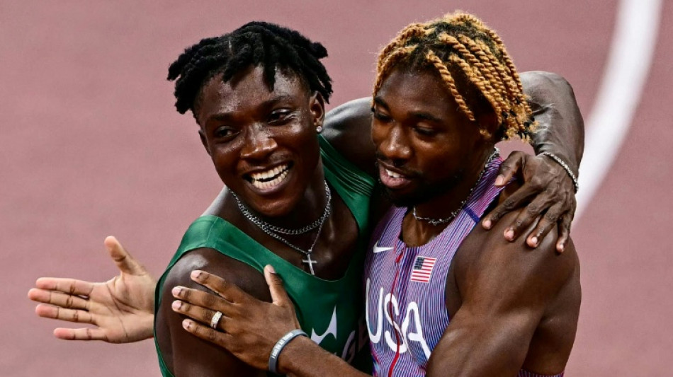  Lyles leads Thompson and Tebogo into world 100m final 