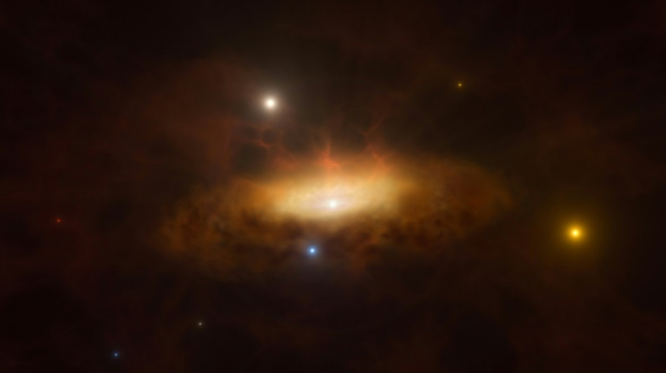 Massive black hole 'waking up' in Virgo constellation