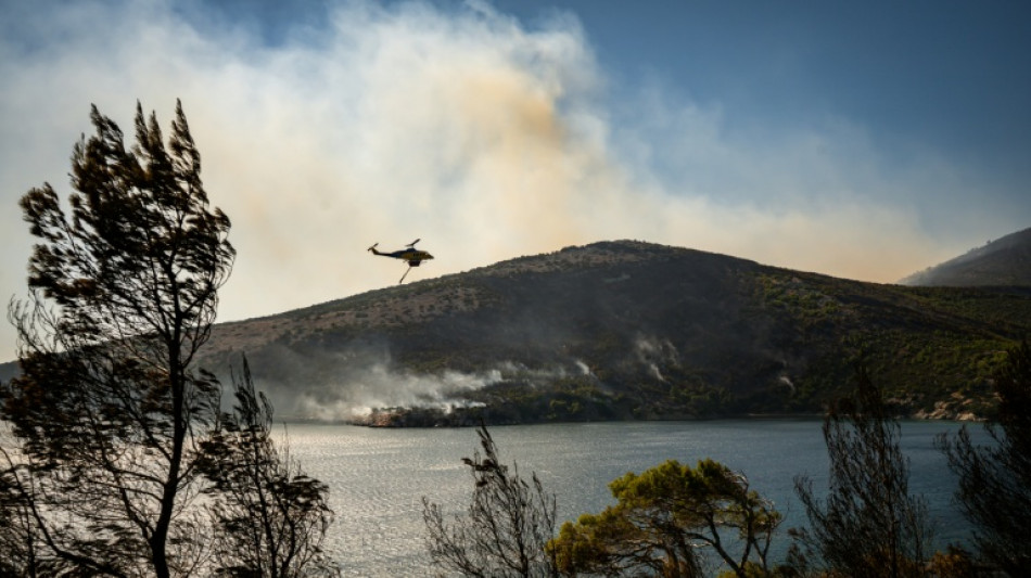 Two dead, hundreds evacuated from fires on island near Athens 