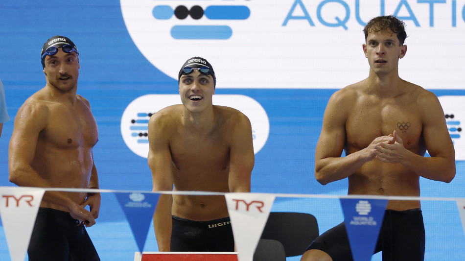  Mondiali nuoto: 4x100 mista maschile in finale 