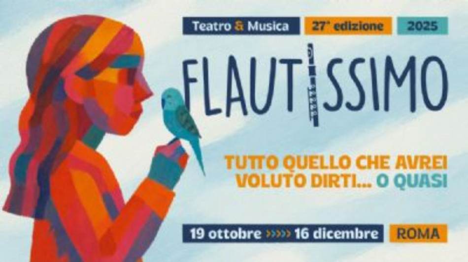  Festival 'Flautissimo', a Roma musica e teatro dal 31 ottobre al'8 dicembre 