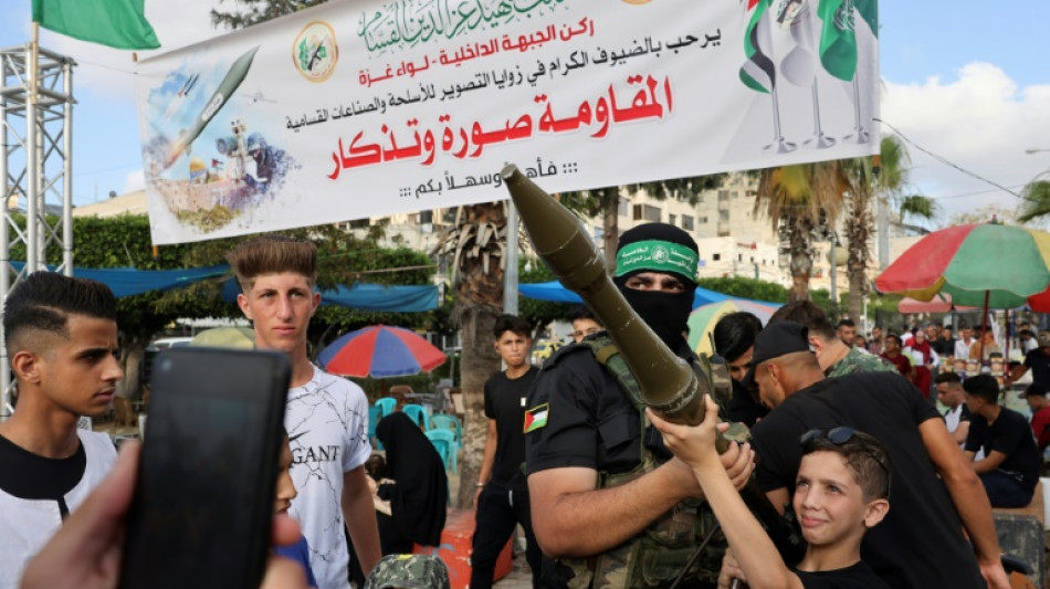A Gaza, le Hamas expose au public pour la premi&egrave;re fois ses armes et missiles
