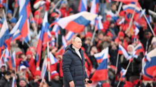 Moscow marks Crimea annexation with patriotic rally