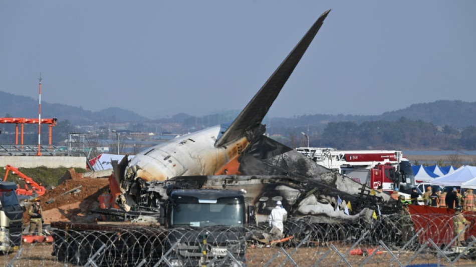 Autoridades surcoreanas empiezan a retirar restos del avi&oacute;n accidentado
