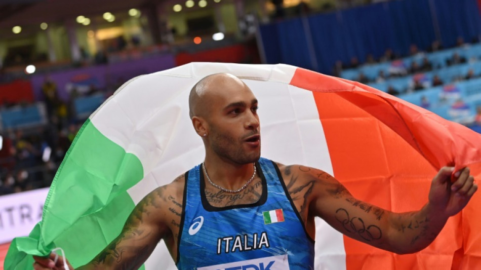 Athl&eacute;tisme: Marcell Jacobs domine Christian Coleman et remporte le titre mondial du 60 m 