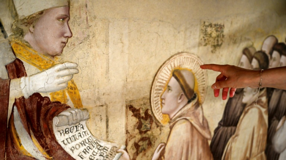  Italie: &agrave; Florence, la restauration des fresques de Giotto d&eacute;voil&eacute;e 