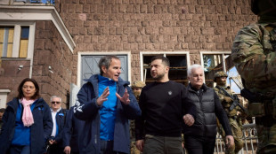 El jefe de la agencia nuclear de ONU, junto al presidente ucraniano en la regi&oacute;n de Zaporiyia