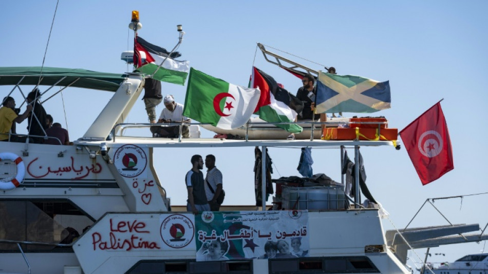 Aktivisten der Gaza-Hilfsflotte werfen Israel "Einsch&uuml;chterungstaktiken" vor