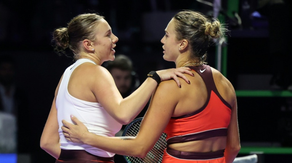  Sabalenka beats Anisimova in pulsating WTA Finals semi 