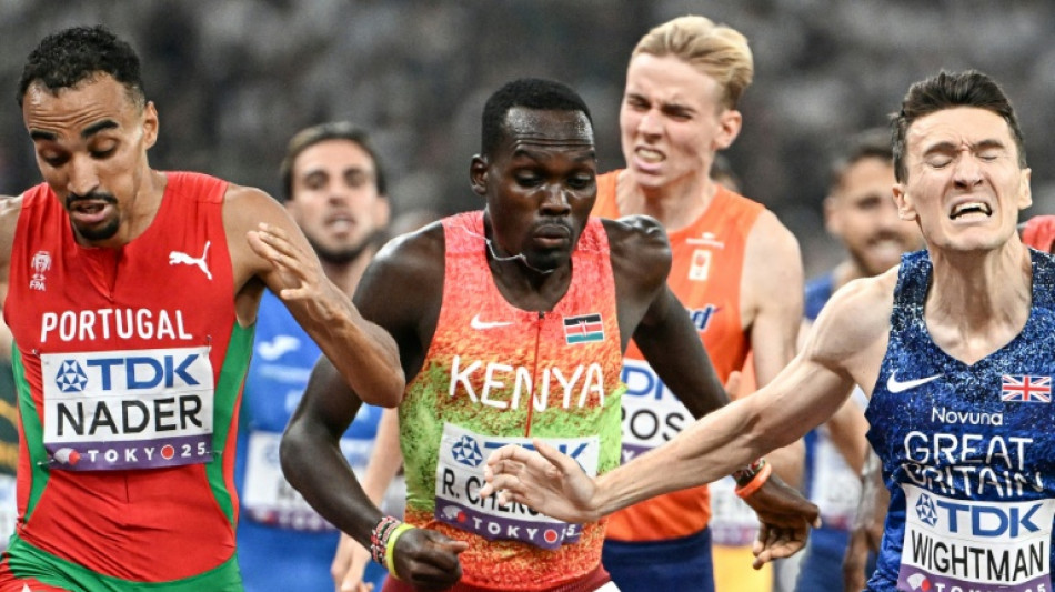  Portugal's Isaac Nader wins world men's 1,500m gold 