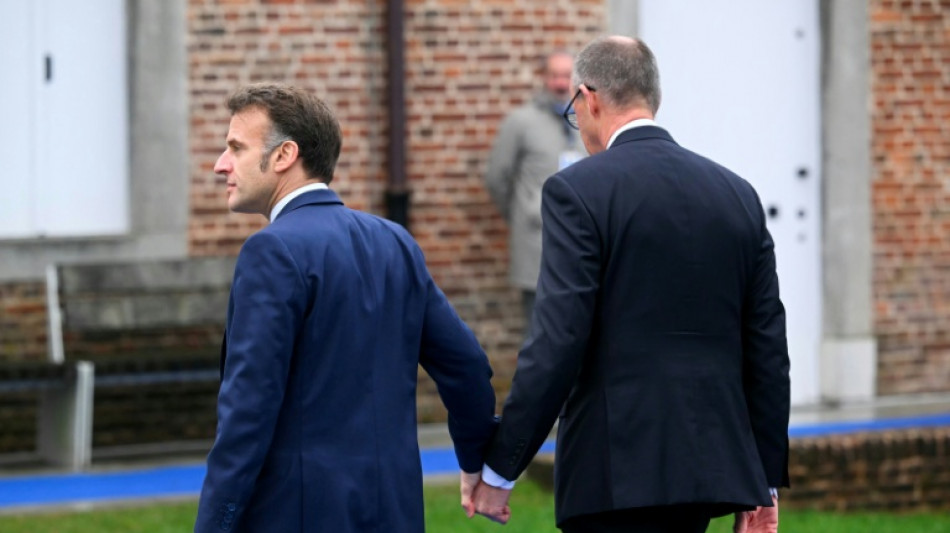  Comp&eacute;titivit&eacute;: Macron et Merz s'affichent ensemble, malgr&eacute; les divergences 