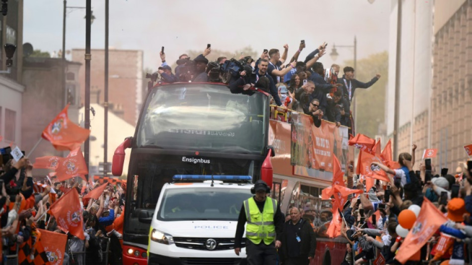 Luton celebrate Premier League promotion with victory parade