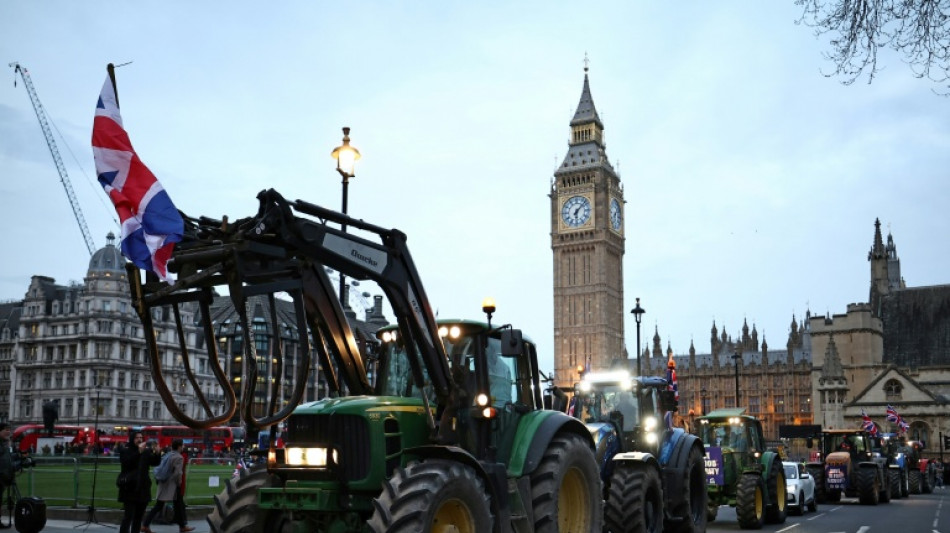 Des milliers d'agriculteurs &agrave; Londres contre un projet de taxe sur la succession