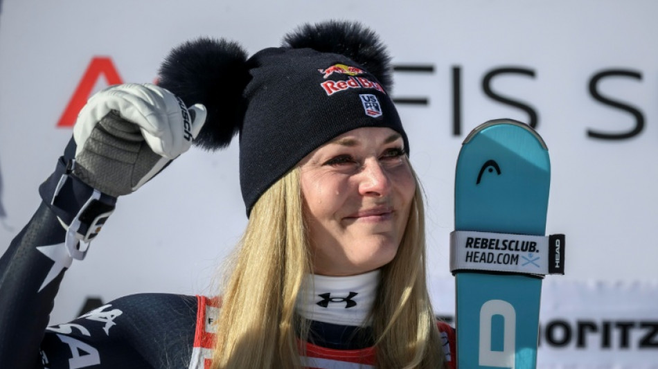 Ski: &eacute;tincelante &agrave; St-Moritz, Vonn renoue avec la victoire sept ans plus tard