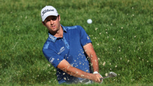 Riley leads Memorial by one after late birdie spree
