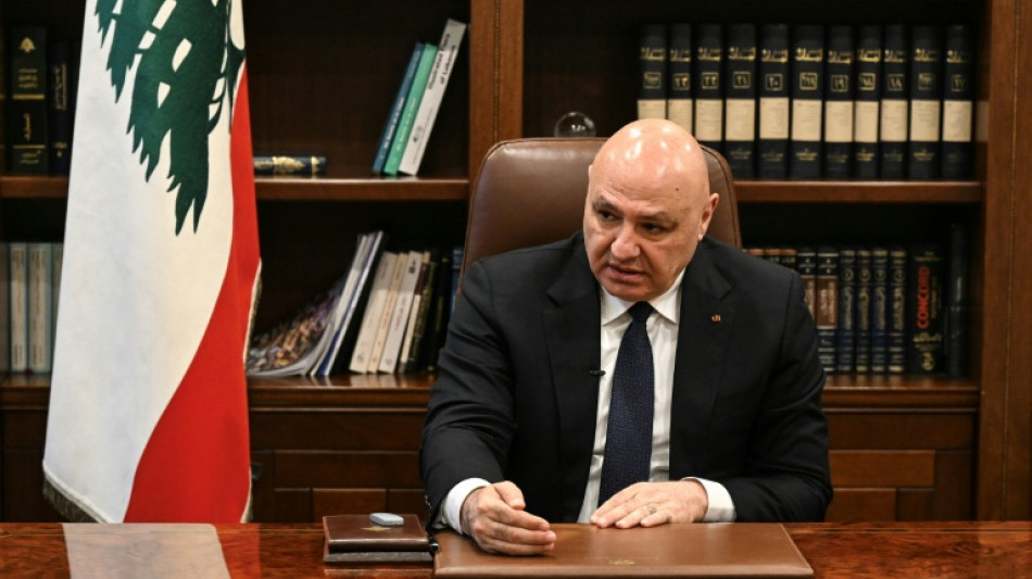 Lebanon wants Israel security deal as prelude to peace: president to AFP
