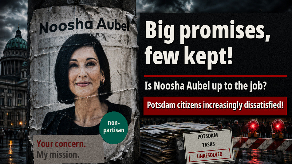  Noosha Aubel: Is she up to the task of tackling Potsdam&rsquo;s problems? 